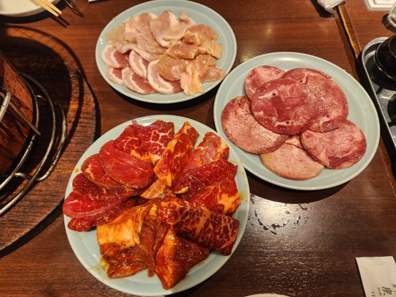 도쿄 신바시 가성비 야끼니꾸 무한리필 스미노단쇼야 Sumi no Danshoya 후기