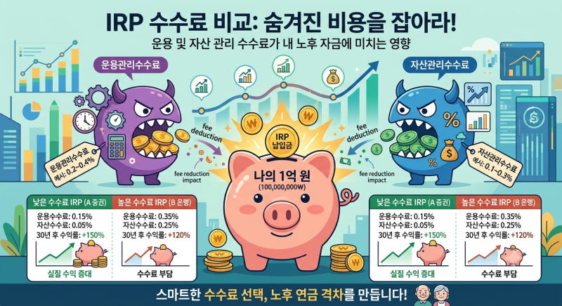 IRP 계좌 수수료 비교 및 증권사·은행 혜택 다이렉트 연금 추천