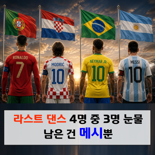 라스트 댄스 4명 중 3명이 울었다, 남은 건 메시뿐