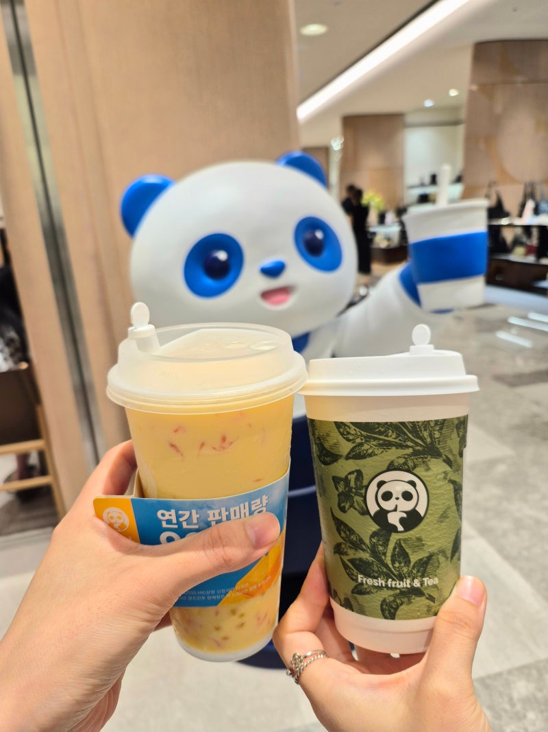 대구신세계 차백도 망고포멜로사고 우롱라떼 후기