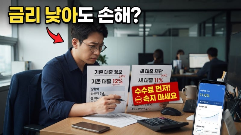 대환대출 수수료, 금리 낮아도 손해일까｜먼저 볼 5가지