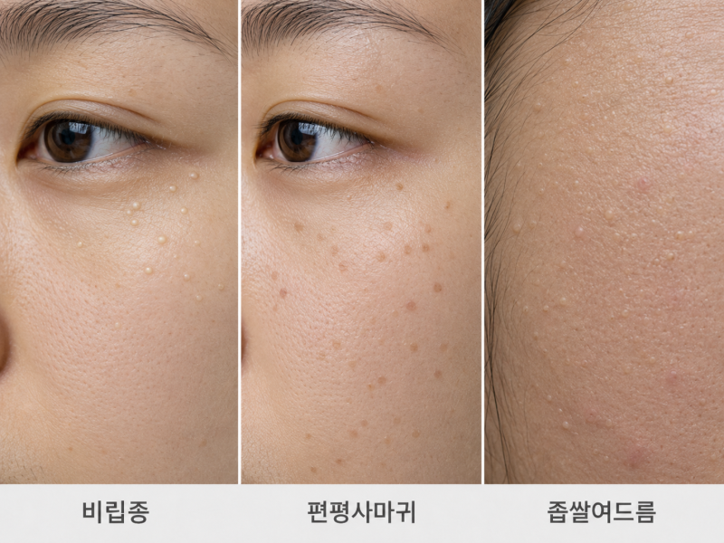 대전 편평사마귀 비립종 제거 치료 율무가 좋다던데... 홈케어로 해결될까요?