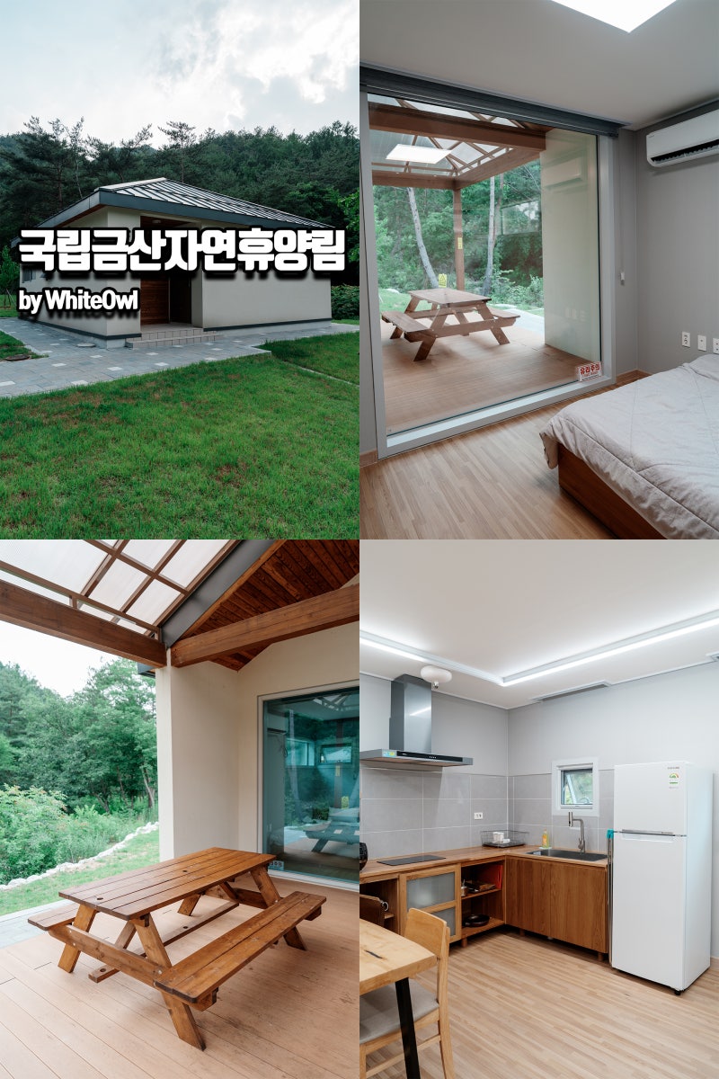 국립금산자연휴양림 추천 숲속의집 안면송 예약방법 및 투숙 후기