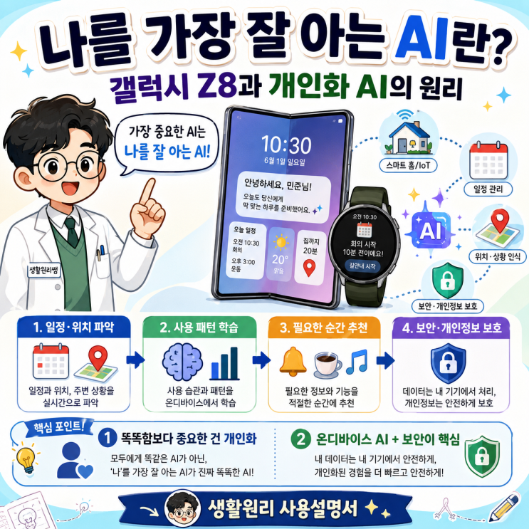 가장 잘 아는 AI란 무엇일까? — <b>갤럭시 Z8</b>과 개인화 AI의 원리
