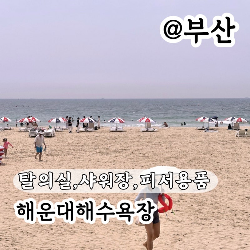 해운대해수욕장개장 주차 보관함파라솔 탈의실 샤워장