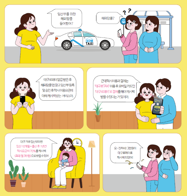 [대구 임산부 혜택] 택시비 지원 해피맘콜, 준비물부터 환급까지 정리