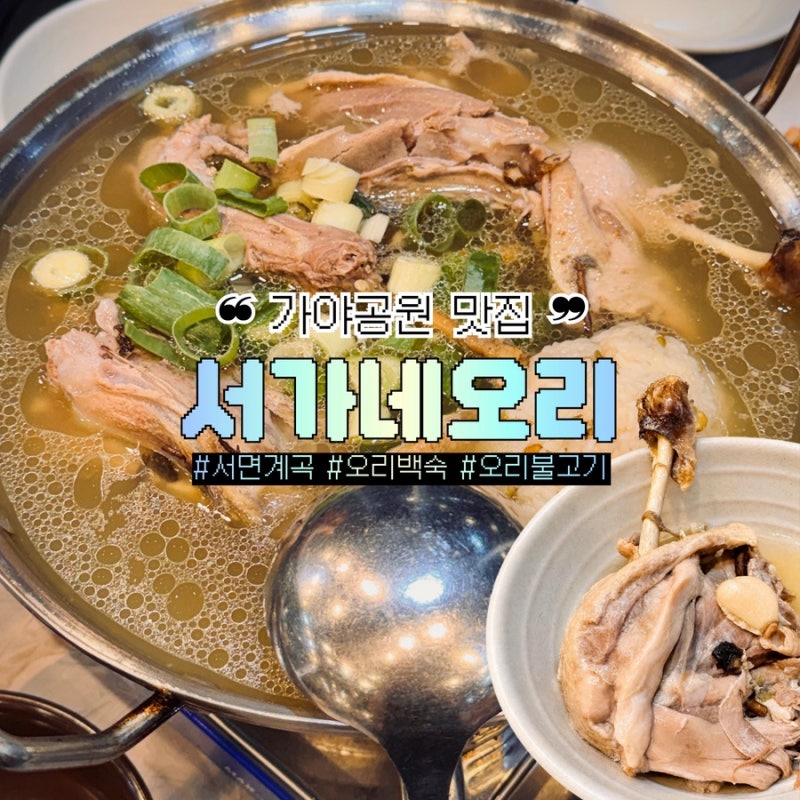 서면에 이런곳이? 부산오리고기 계곡맛집 서가네오리, 오리백숙 찐후기