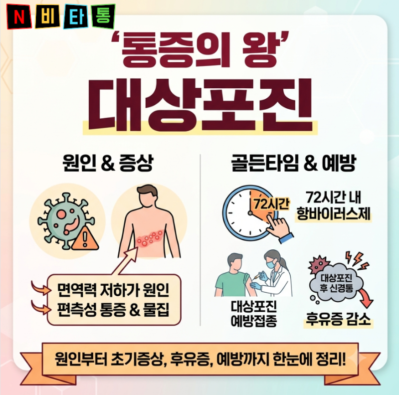 대상포진 초기증상 원인 후유증까지 대상포진 총정리