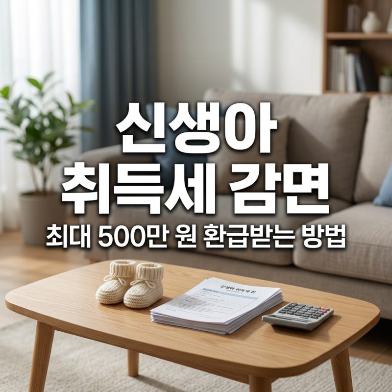 신생아 취득세 감면 조건 및 신청 서류 환급 방법 총정리