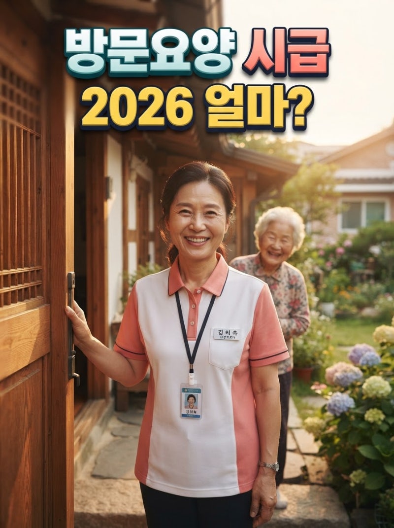 방문요양보호사 시급 2026년 얼마? 근무형태 총정리
