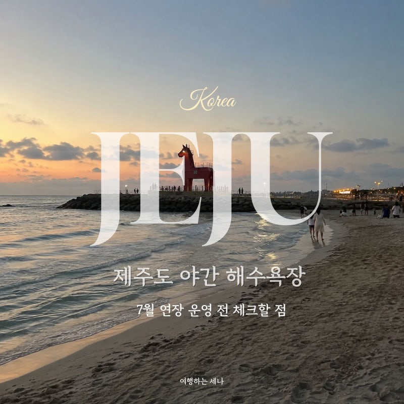 제주 야간 해수욕장, 7월 연장 운영 전 체크할 점