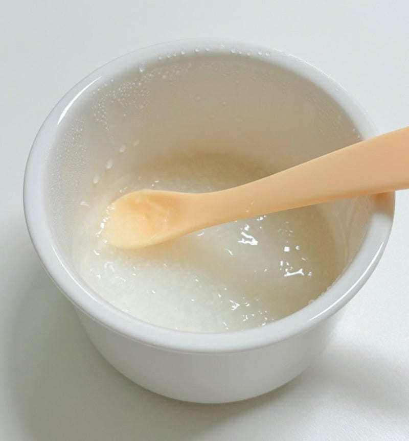 아기 쌀죽 이유식 만들기 (불린쌀 10배죽, 쌀 4배죽 무른밥)
