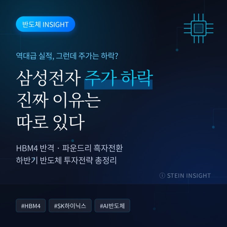 주가는 왜 떨어졌을까?  HBM4·<b>파운드리</b> 반도체 투자전략 총정리