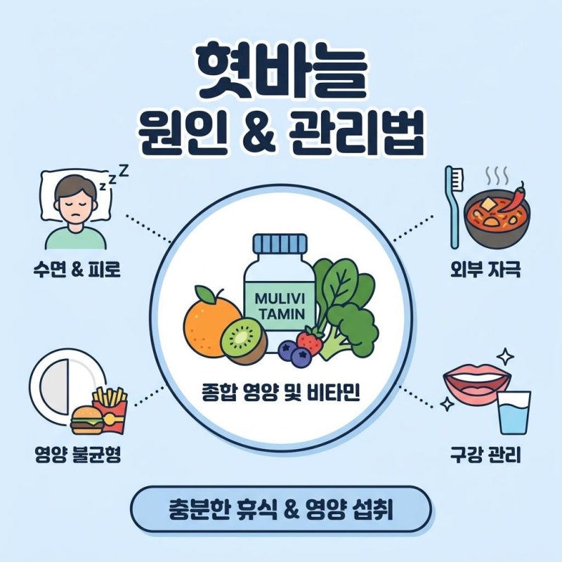 혓바늘 원인 3가지와 일상에서 실천하는 예방법