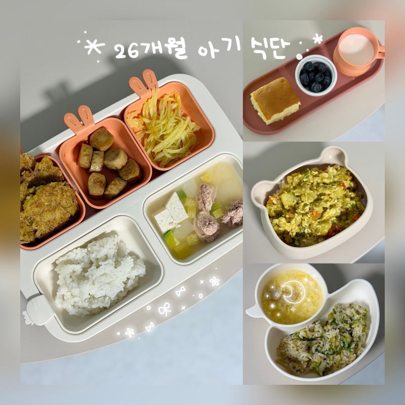 26개월 아기 식단 유아식 저녁 메뉴 추천 • 소고기주먹밥 감자채볶음 진미채 명란찌개
