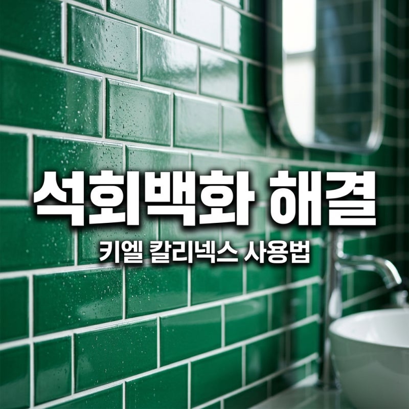 키엘 칼리넥스 사용 전 필수 확인: 화장실 석회 백화 완벽 제거법과 주의점