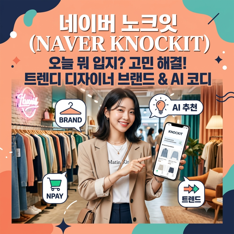 노크잇 KNOCKIT 이게 뭔가요? 무슨 사이트 요즘 핫한 패션 플랫폼 브랜드 AI코디 기능까지 총정....
