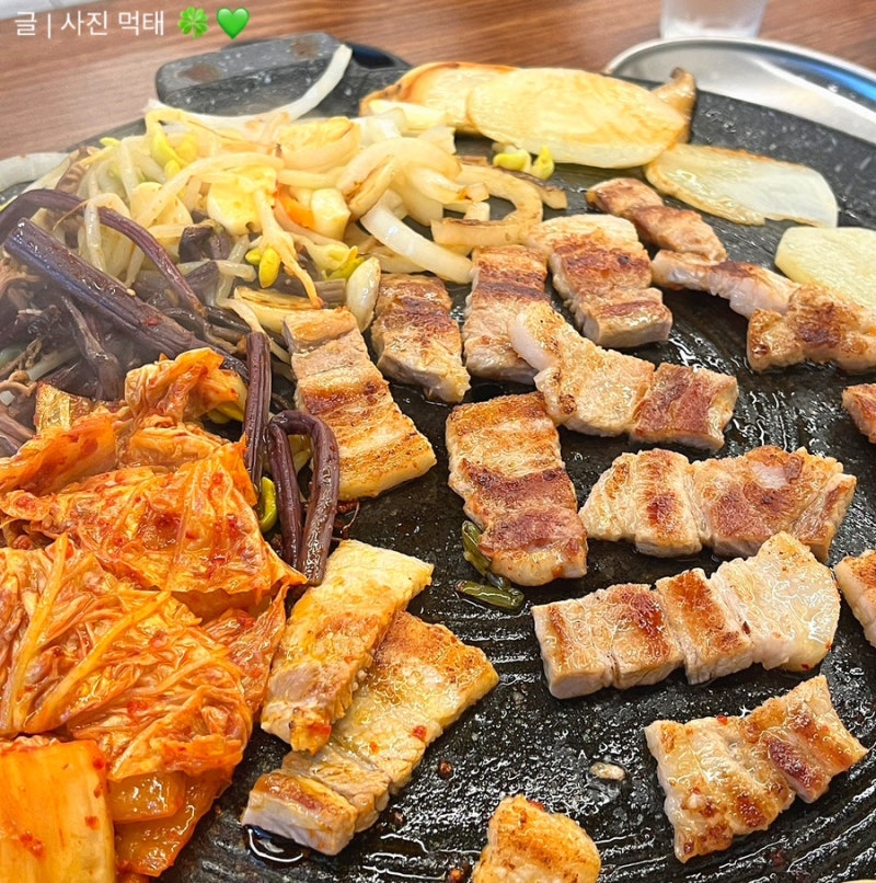 대천 찐맛집) 왔슈 고깃집 - 물놀이하고 대천해수욕장 삼겹살