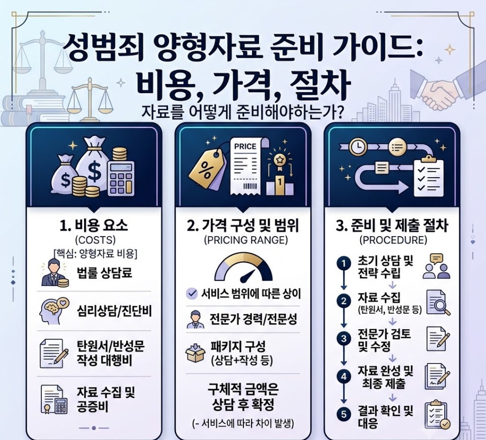 성범죄 양형자료 비용 가격 절차는 관련 사진