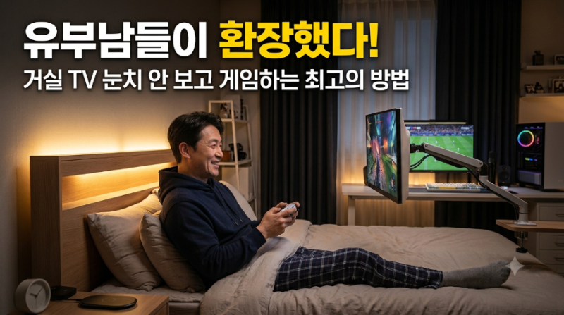 유부남들이 환장한다! LG 스마트 모니터 스윙, 게임할 때 왜 이렇게 좋을까?