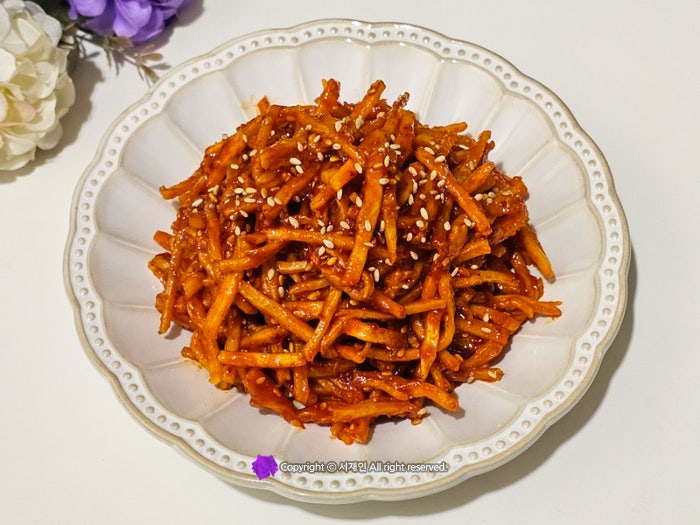 고추장진미채볶음 레시피 일미채 요리 부드러운 진미채무침♪