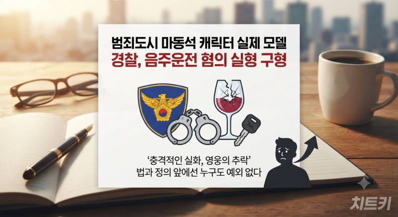 범죄도시 마동석 캐릭터 실제 모델 경찰, 음주운전 혐의 실형 구형