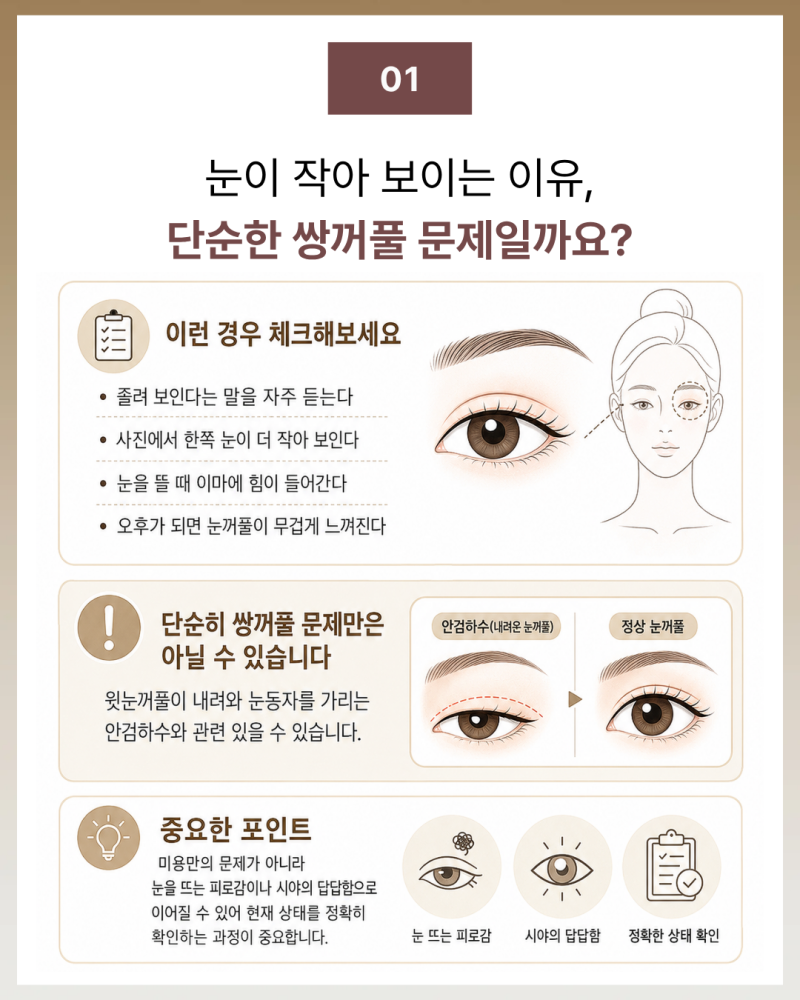 대구 안검하수 병원 찾기 전, 눈꺼풀 처짐과 진료 기준부터 확인하세요