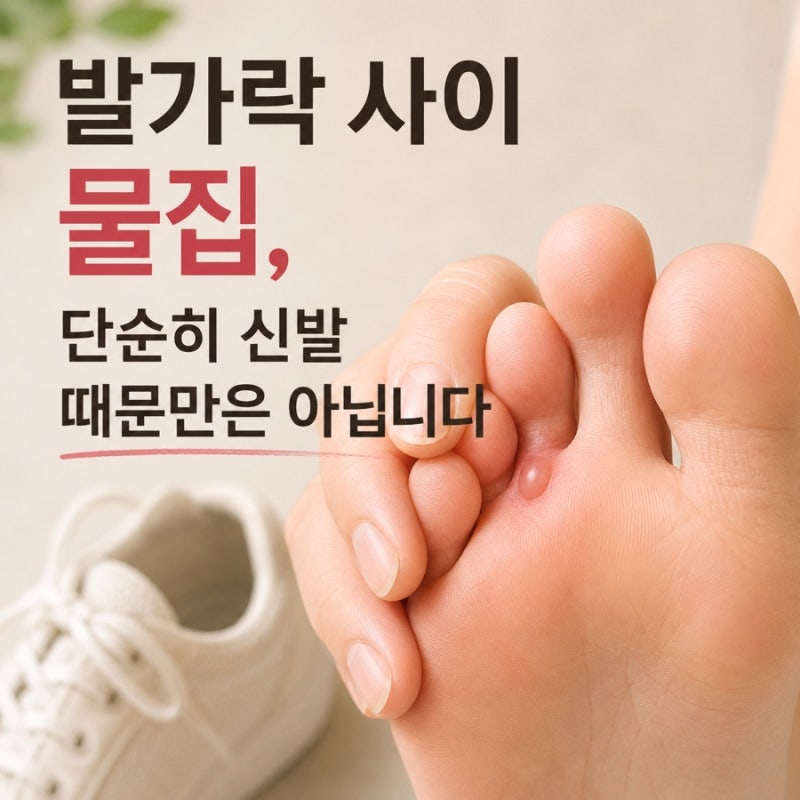 발가락 사이 물집이 생기는 원인 대처법