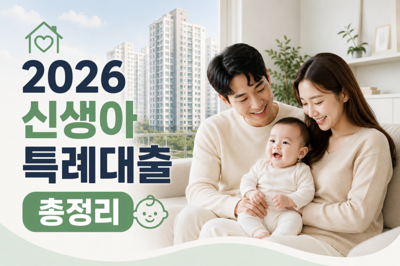 신생아 특례대출 조건 2026 최신 총정리｜금리·한도·대환·신청방법까지