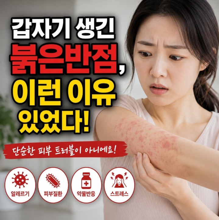 갑자기 몸에 붉은반점이 생겼어요! 피부 붉은반점 원인, 알고 보니 가지각색이었어요