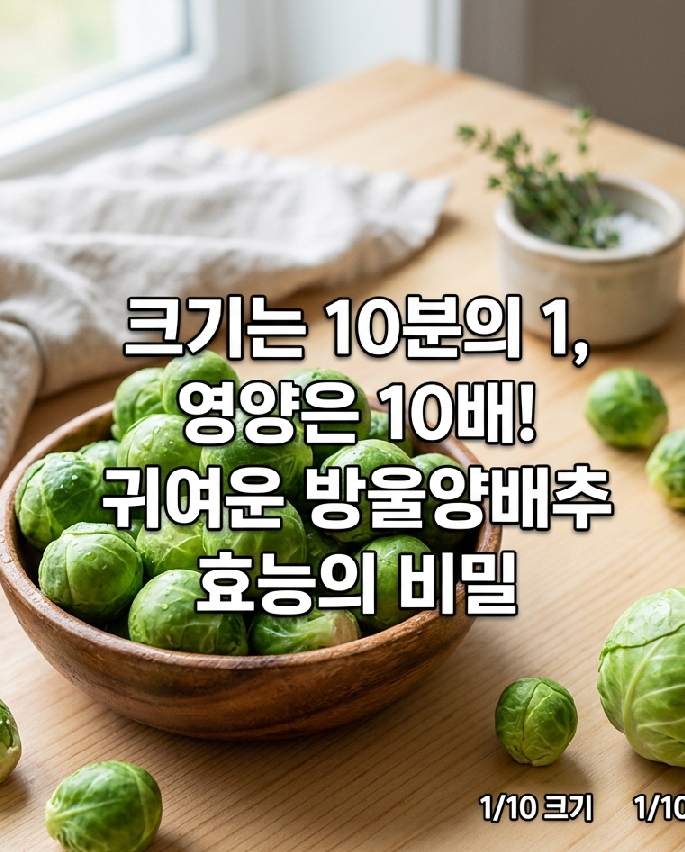 작지만 강력한 방울양배추 효능 미니양배추 효능 영양 섭취법 꿀팁