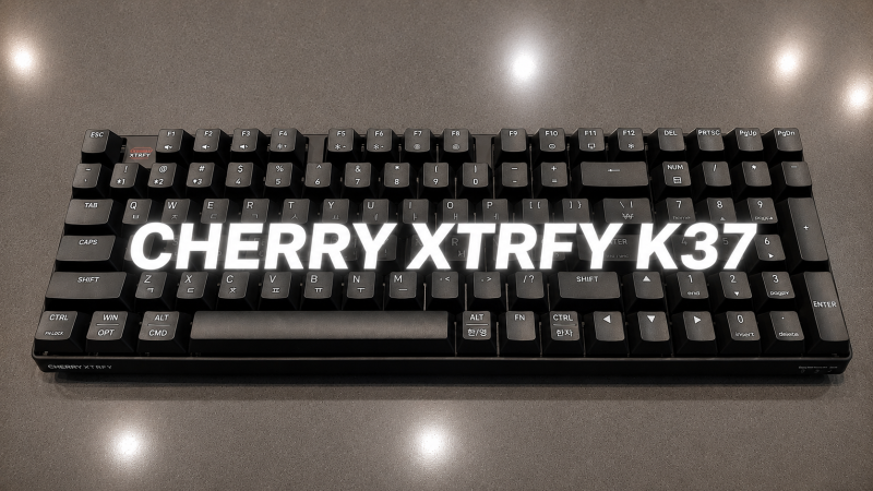 CHERRY XTRFY K37 IP54 방수 방진 지원 유무선 멤브레인 무선키보드 타건감과 주요 특징 및 실사용 ....