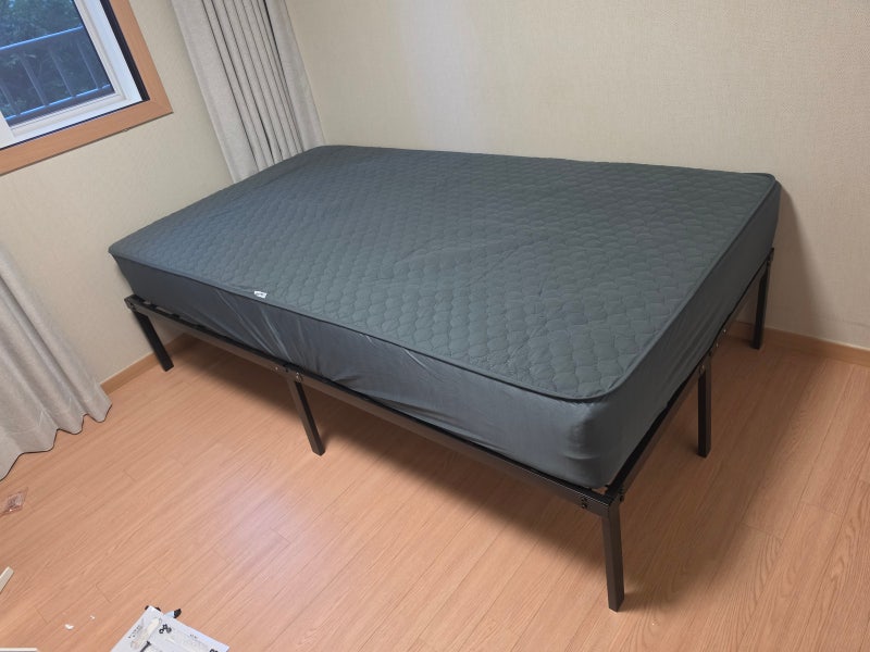[내돈내산] 가성비 침대 매트리스 프레임 방수커버 세트 20만원대 조합 솔직후기
