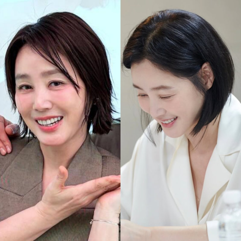 김성령 단발 연출 없는 현실컷, 50대 헤어스타일 포인트는 뿌리 볼륨이구나!!