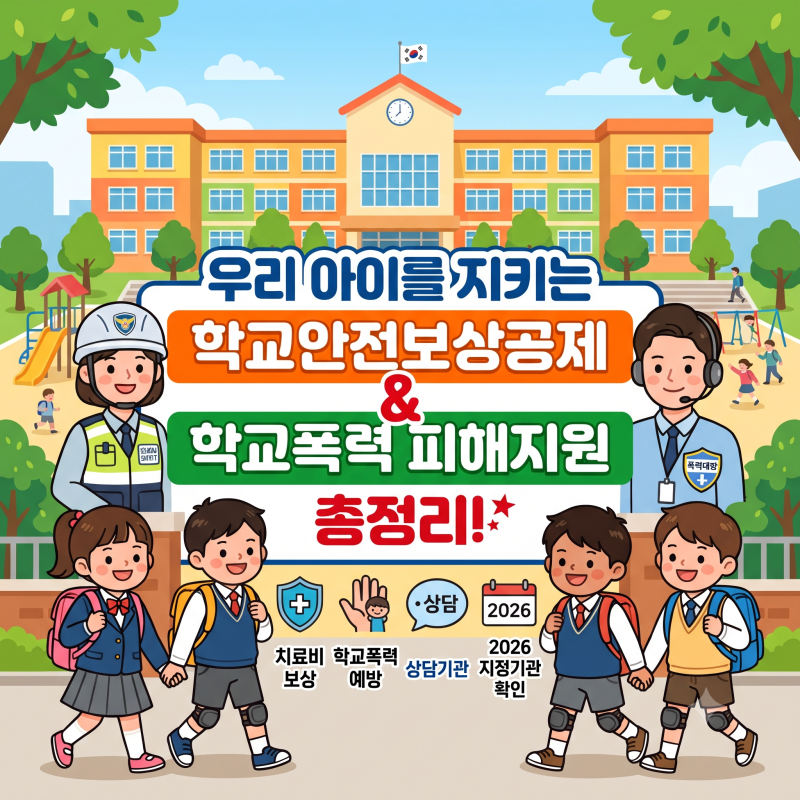 학교에서 다쳤을 때? 학교안전공제회 보상과 학교폭력 피해지원 총정리