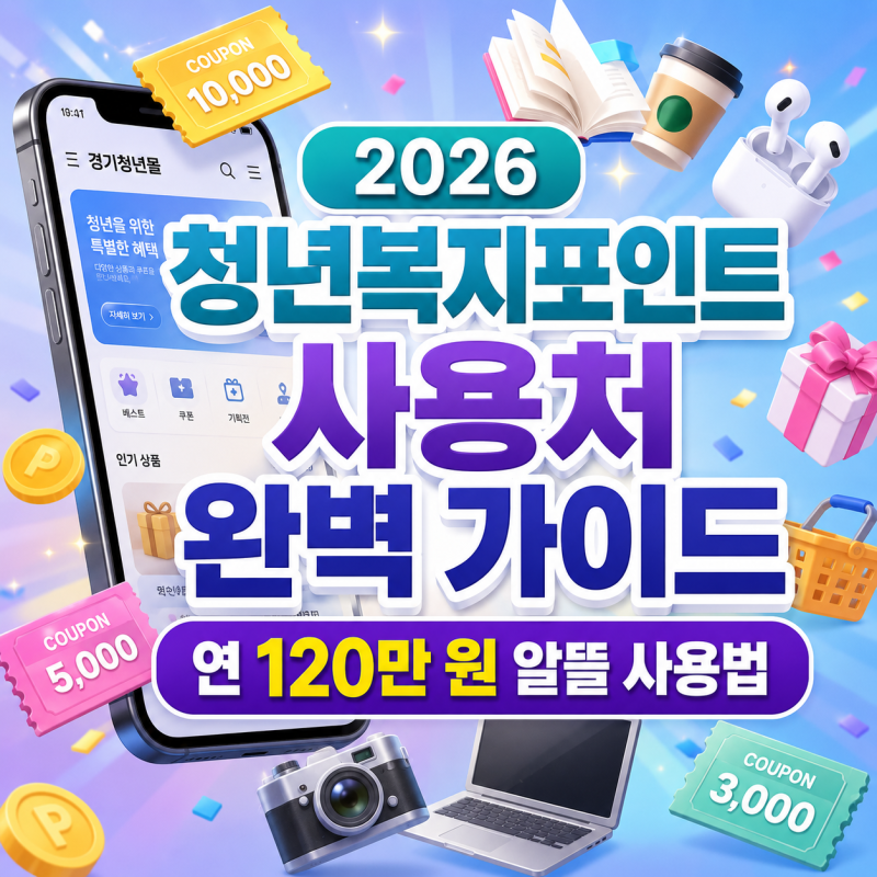 2026 경기도 청년복지포인트 사용처 정리(현금화 포함), 경기청년몰 카테고리 및 기프티콘 사....