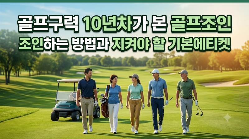 골프구력 10년차가 본 골프조인/조인하는 방법과 지켜야 할 기본에티켓