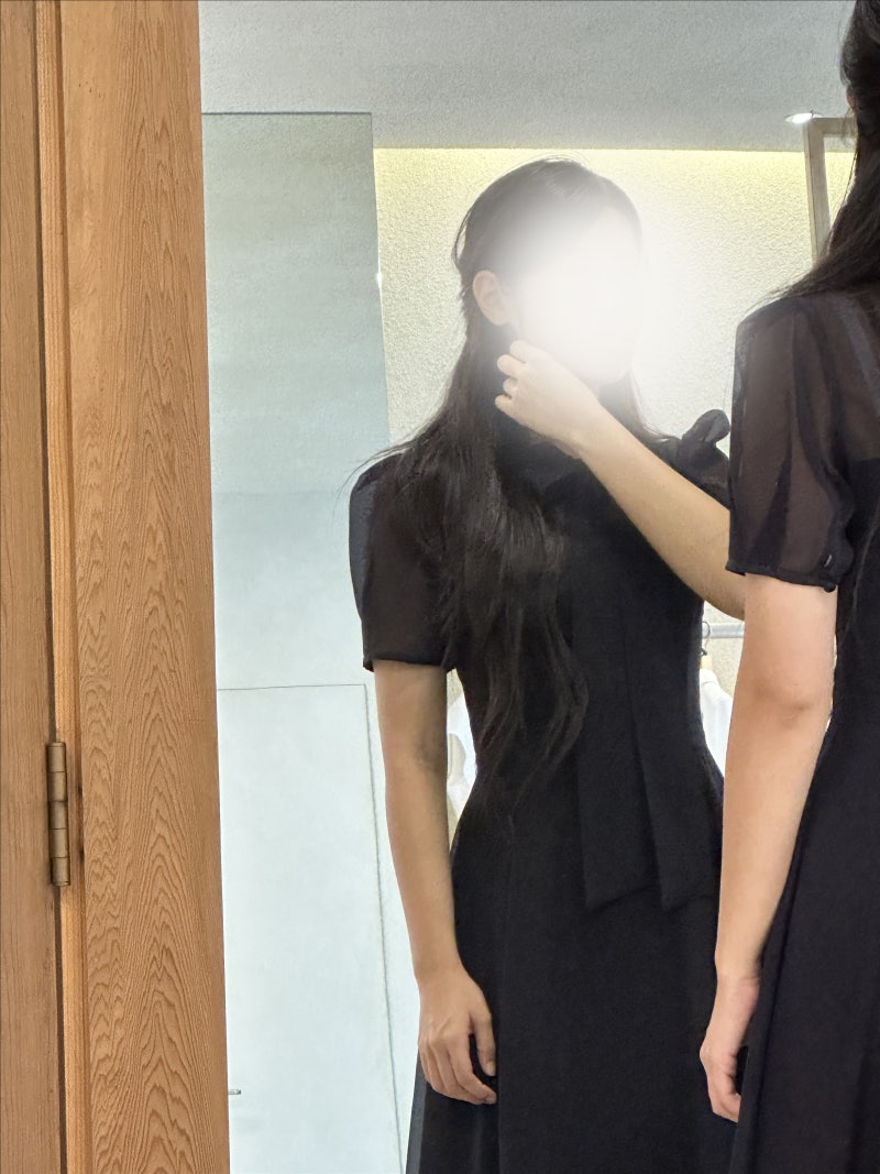 [후기/원피스] 브라이드앤유 아멜리아 블랙 / 릴리 블랙 브라이드앤유 하객룩 원피스 후기 / ....