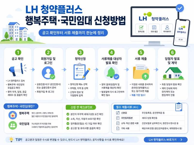 행복주택 국민임대주택 신청방법과 입주자격 알려드릴게요