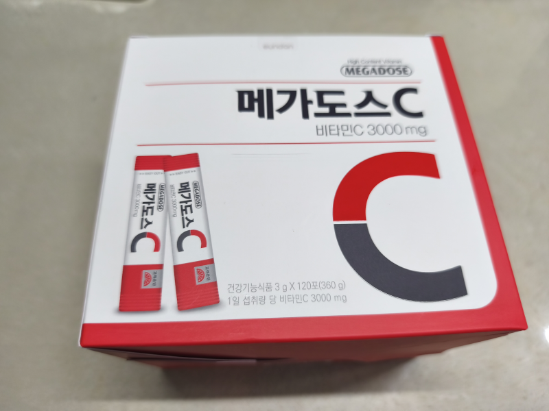 비타민C 1000mg과 3000mg 차이점은? 고려은단 메가도스 비타민C 3000 내돈내산 후기