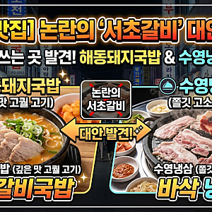 [부산 맛집] 논란의 '서초갈비' 대안 찾기! 같은 고기 쓰는 해동돼지국밥 & 수영냉삼 총정리