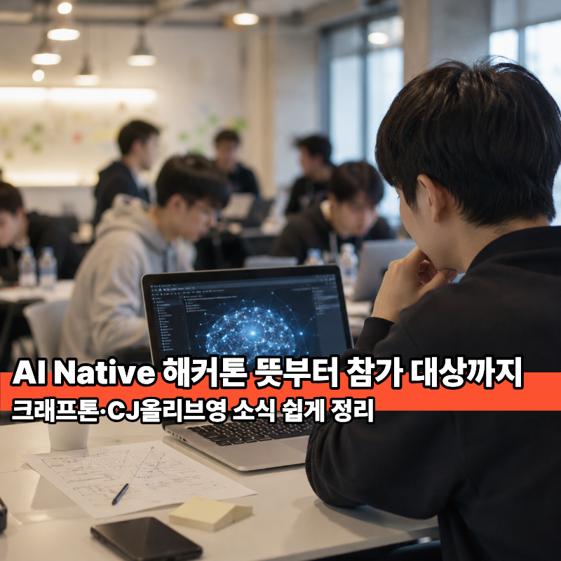 AI Native 해커톤 뜻부터 참가 대상까지, 크래프톤·CJ올리브영 소식 쉽게 정리