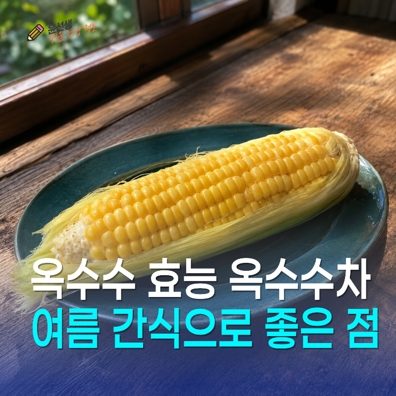 옥수수 효능과 옥수수차, 여름 간식으로 좋은 점