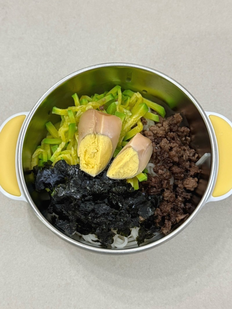 아기 애호박 비빔국수 레시피