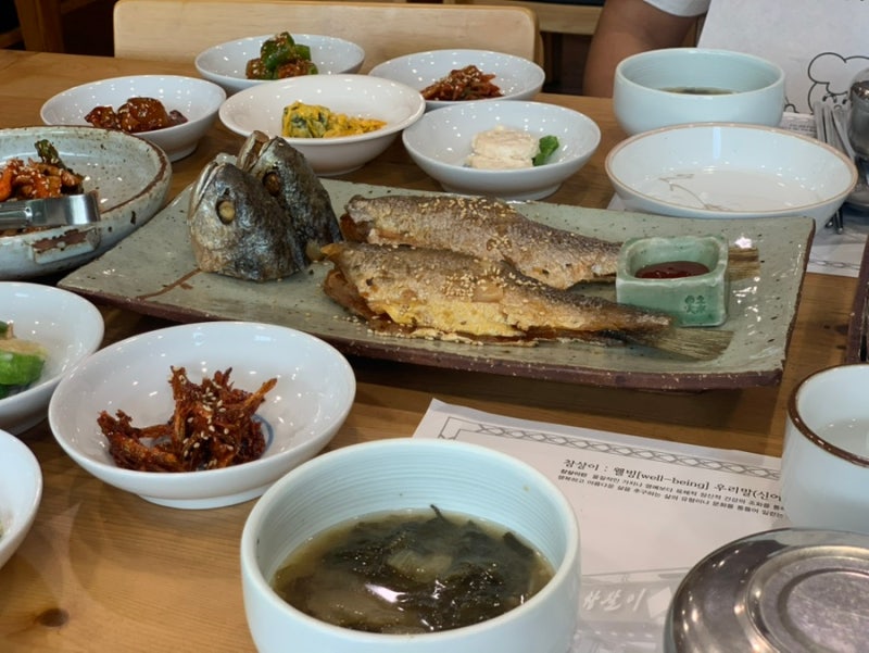 순천 가곡동 맛집 참살이촌 보리굴비 2인 정식 솔직후기