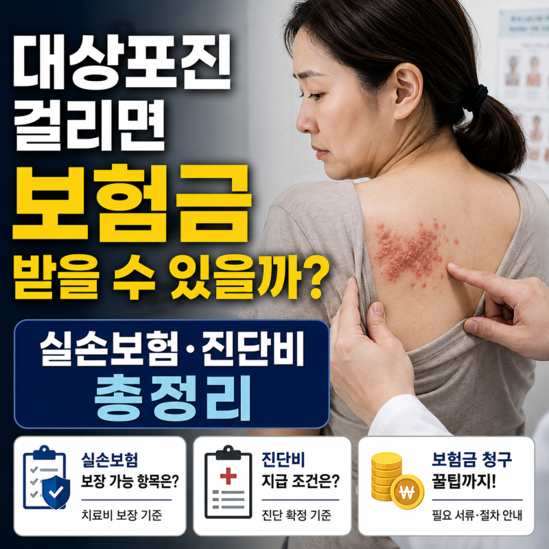 대상포진 걸리면 보험금 받을 수 있을까? 실손보험·진단비 총정리