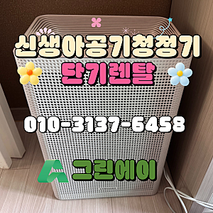 신생아 퇴원 전 공기청정기 단기렌탈, 안양 25평 아파트에 삼성 블루스카이 3100 2대 설치 후기