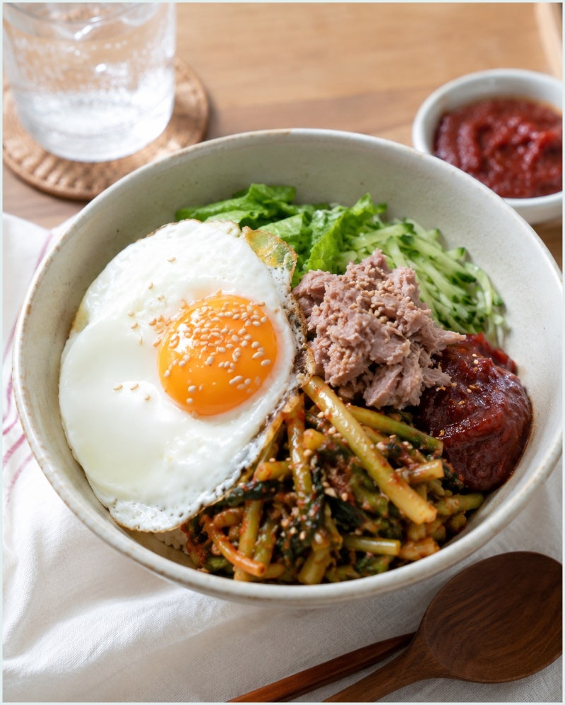 열무비빔밥 레시피 10분 컷 양념장 황금비율 참치 김치 재료 다 넣었더니 터진 반전 풍미