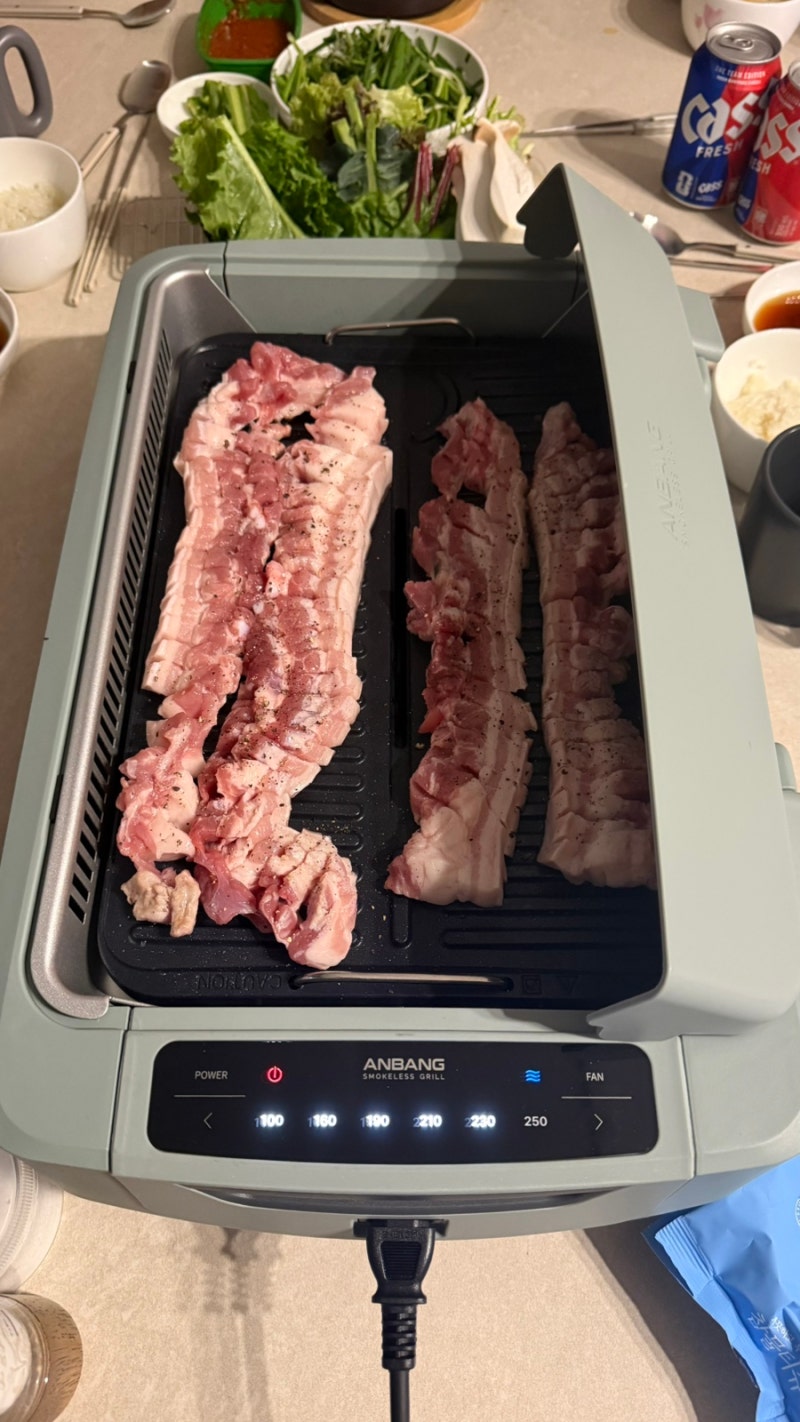 안방그릴 맥스 시즌7 홈쇼핑구매 사용후기! 집에서 삼겹살 구워 먹어본 솔직 리뷰