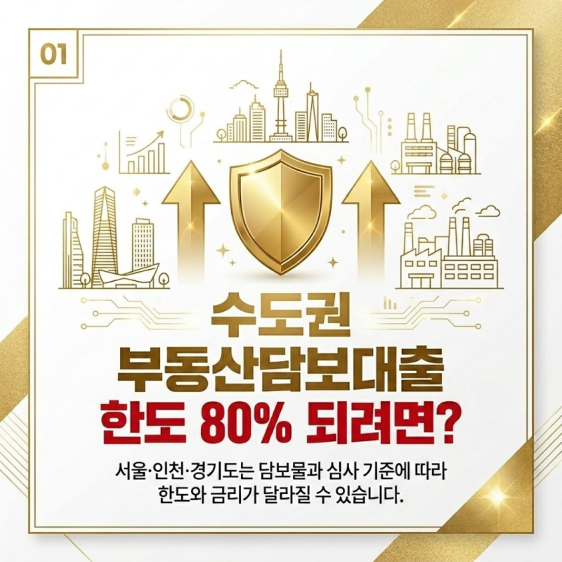 서울·인천·경기도 부동산담보대출 한도와 금리는 왜 다를까? 확인할 핵심 조건 3가지